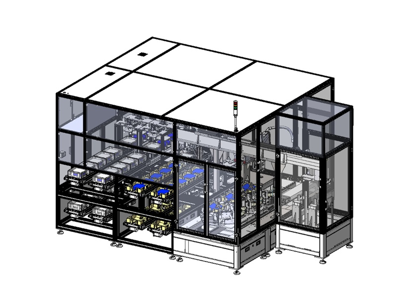 電池片自動理片換盒機方案